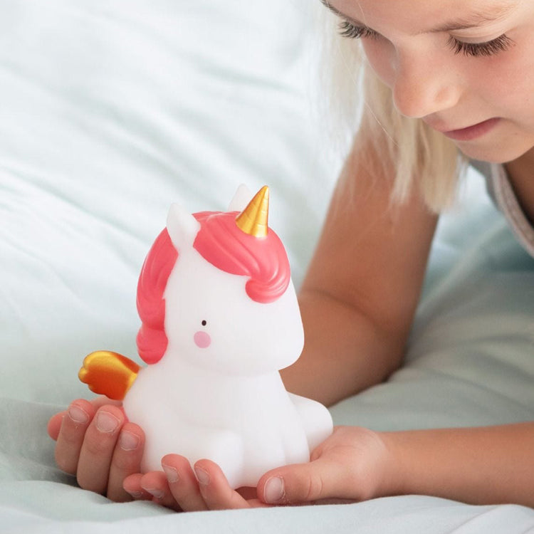 Mini Veilleuse Licorne Or Edition limitée - A LITTLE LOVELY COMPANY