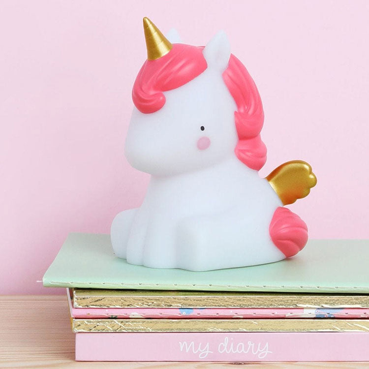 Mini Veilleuse Licorne Or Edition limitée - A LITTLE LOVELY COMPANY