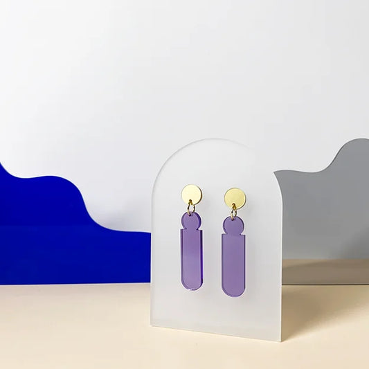 Boucles d'oreilles - spectral violet