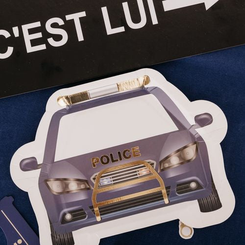 Assiettes en carton Police Qté 8 - BAMBOLA