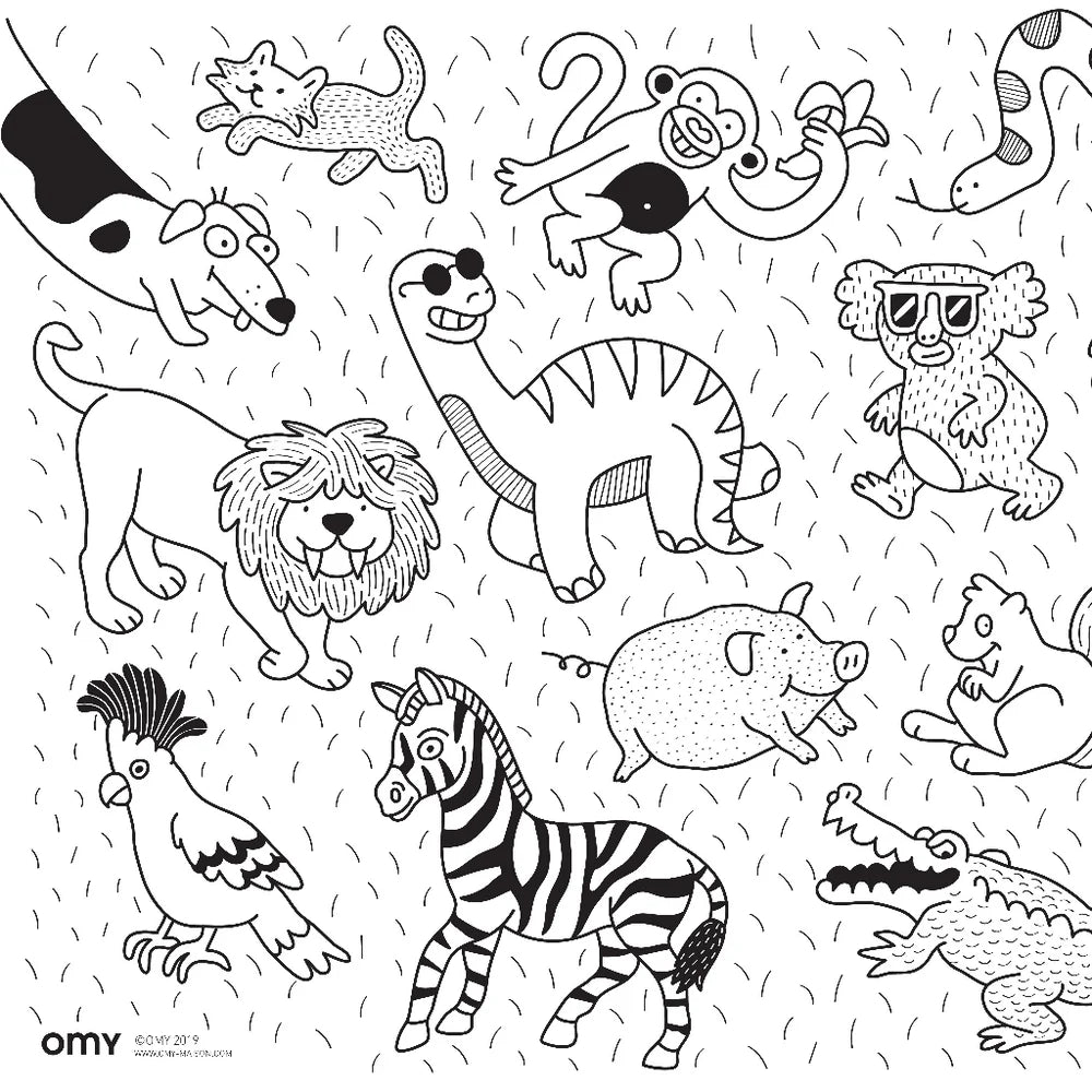 Coloriage pocket - Animals