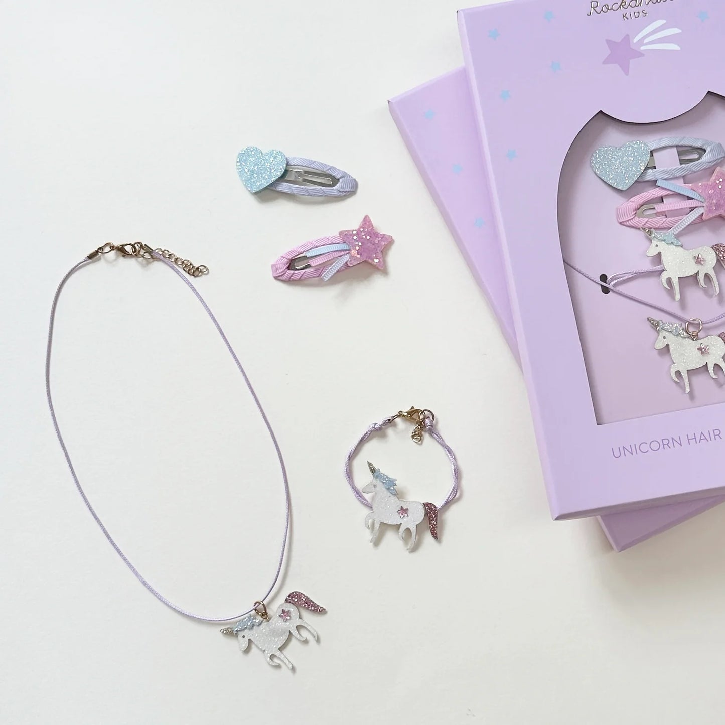 Coffret cheveux et bijoux Licorne