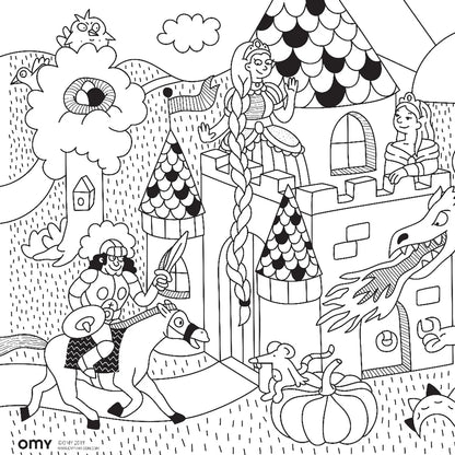 Coloriage pocket - Princesses & Dragons