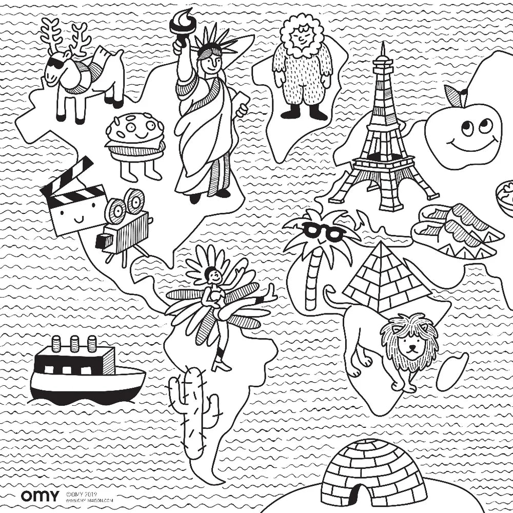 Coloriage pocket - Mini Atlas