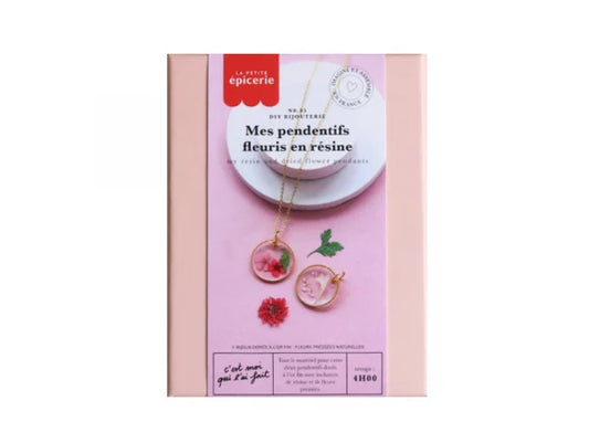 DIY Bijouterie - Mes pendentifs fleuris en résine